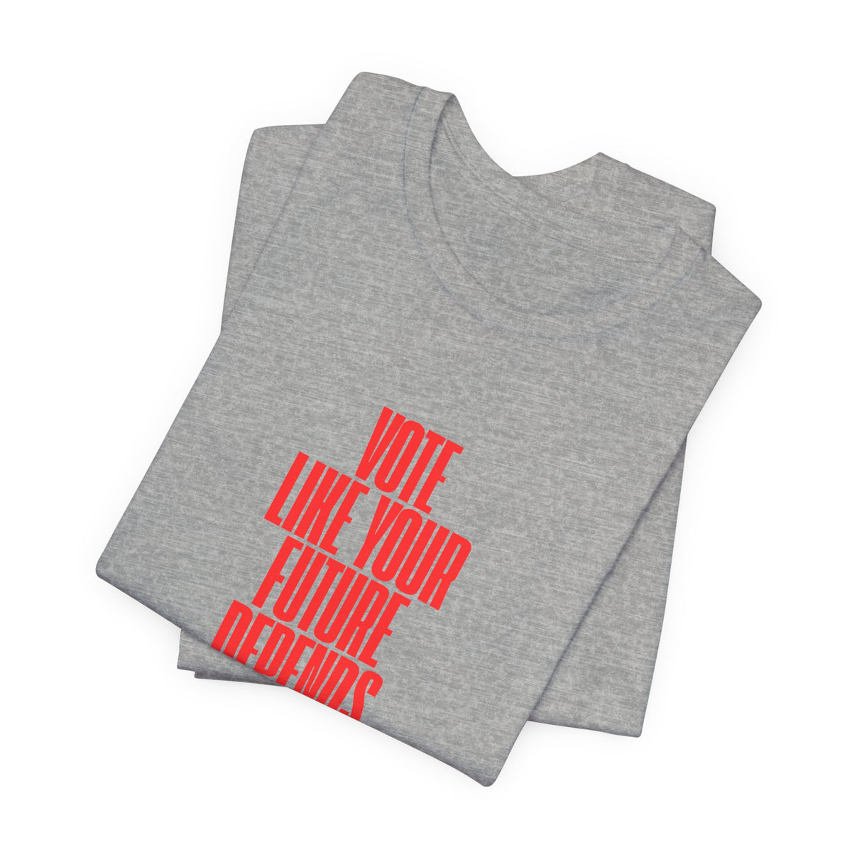 Political Voter Tee — “Vote Like Your Future Depends On It” / “Democracy Is Not Automatic” - Make a Statement Without Saying a Word!