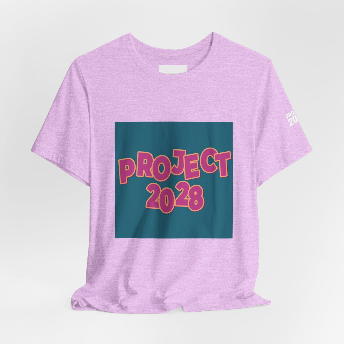 Project 2028 Graphic Tee — 'Democracy Isn't Automatic' Back Print - Make a Statement Without Saying a Word!