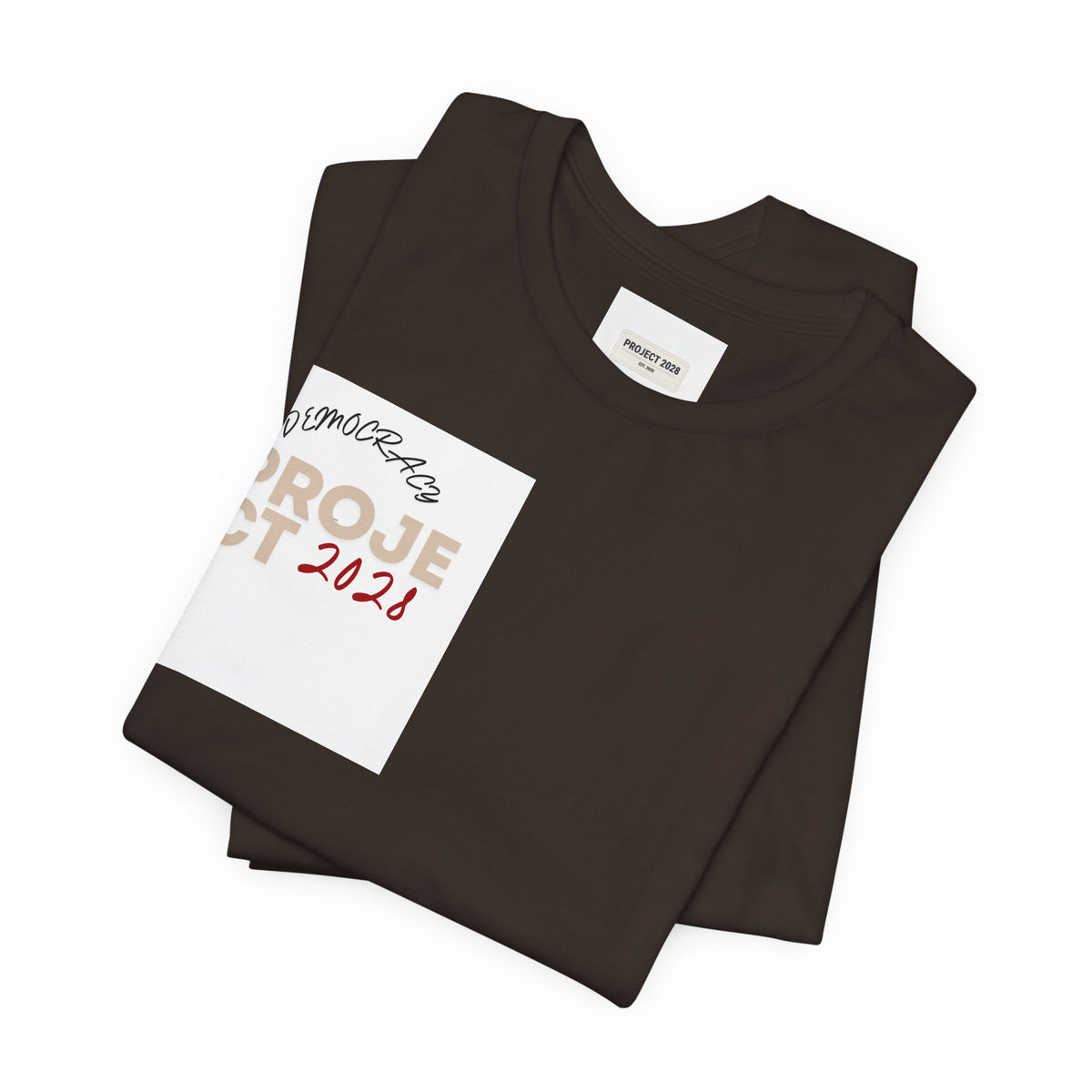 Project 2021 Tee — 'Democracy Isn't Automatic' Graphic Shirt - Make a Statement Without Saying a Word!