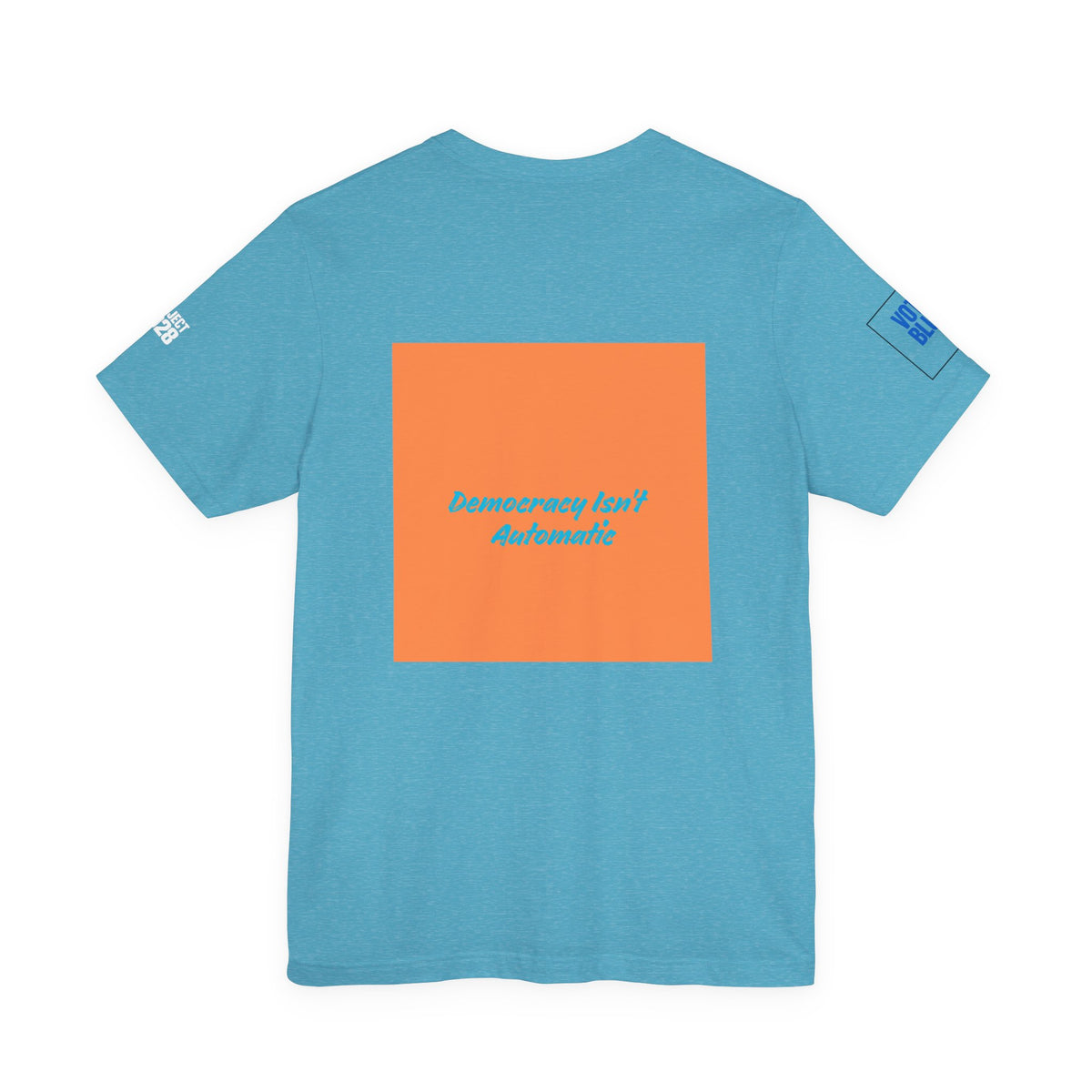 Project 2028 Graphic Tee — Retro Orange Square Design - Make a Statement Without Saying a Word!