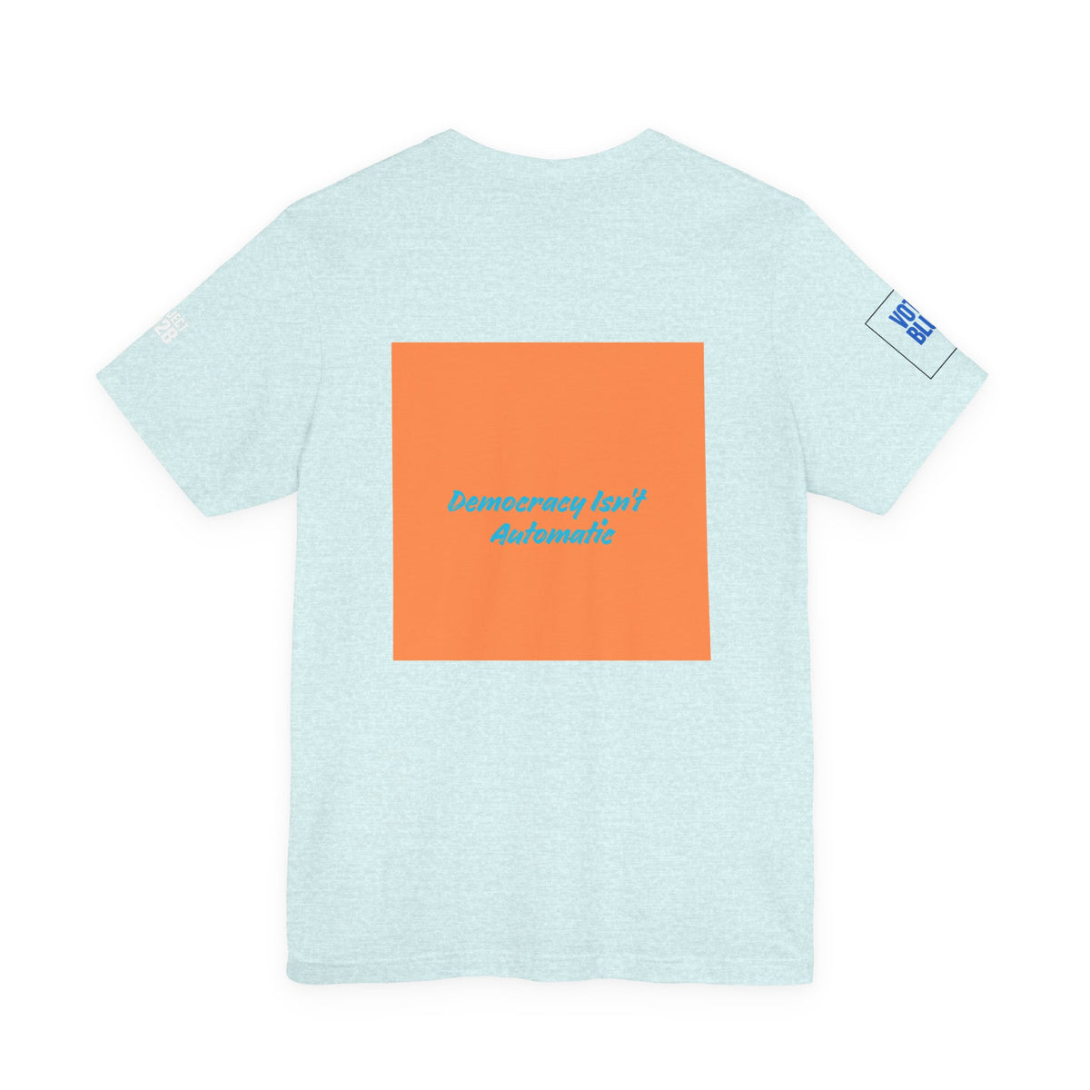 Project 2028 Graphic Tee — Retro Orange Square Design - Make a Statement Without Saying a Word!