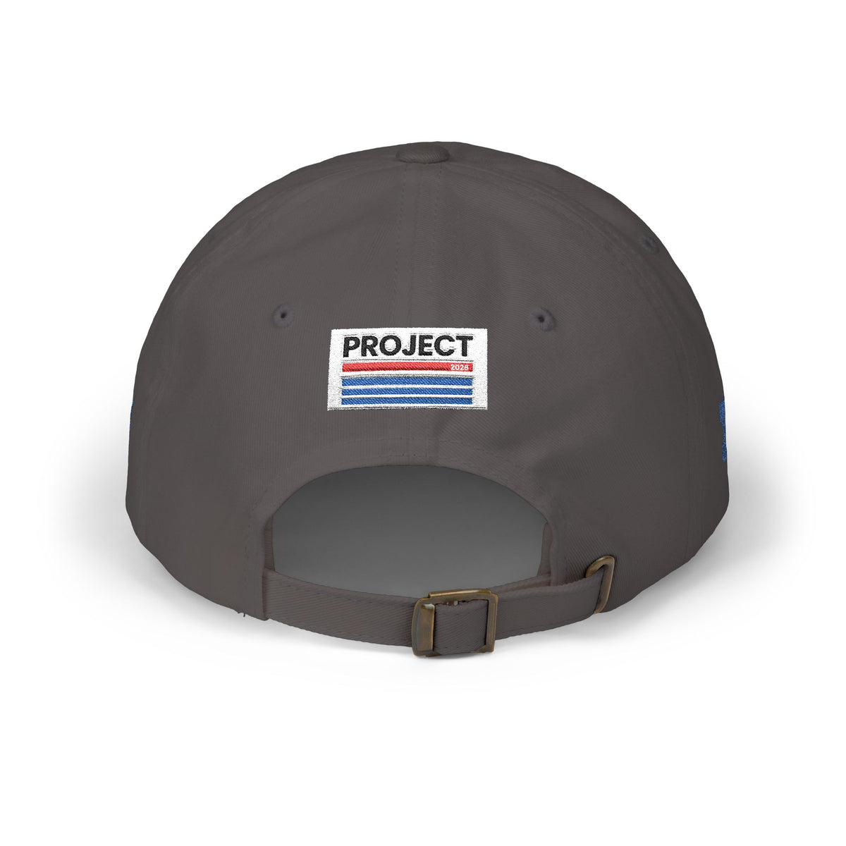 Dad Cap — Minimalist White 'CT' Logo Baseball Hat with 'Project' Back Embroidery - Make a Statement Without Saying a Word!