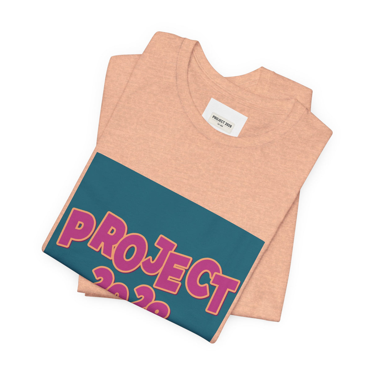 Project 2028 Graphic Tee — 'Democracy Isn't Automatic' Back Print - Make a Statement Without Saying a Word!