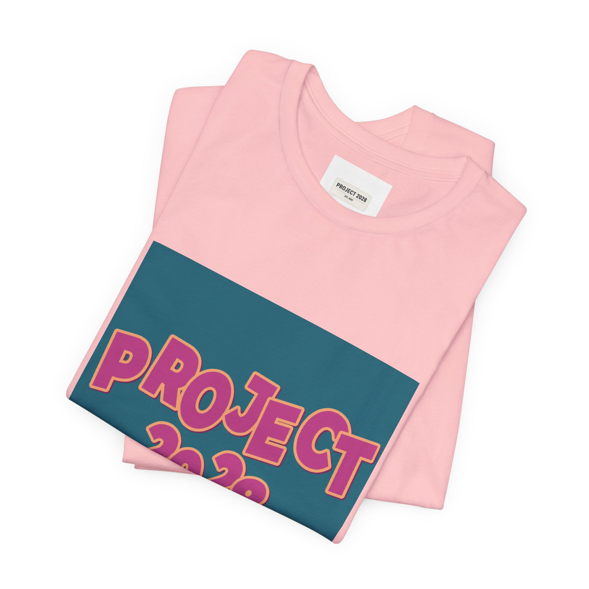 Project 2028 Graphic Tee — 'Democracy Isn't Automatic' Back Print - Make a Statement Without Saying a Word!