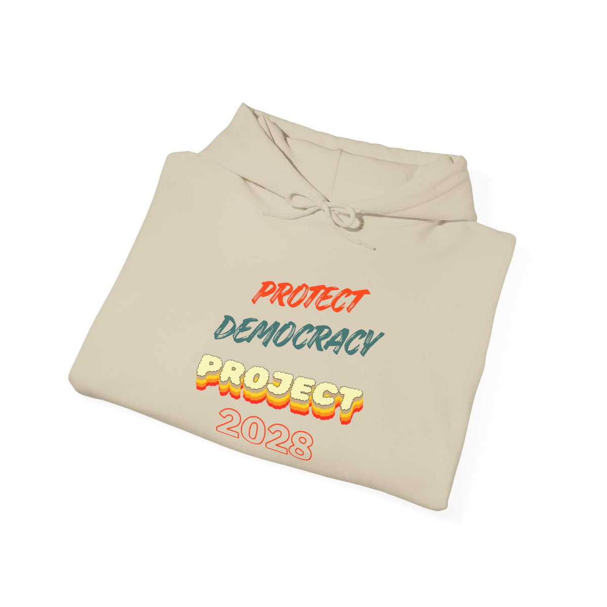 Project 2028 Hoodie | Protect Democracy text design