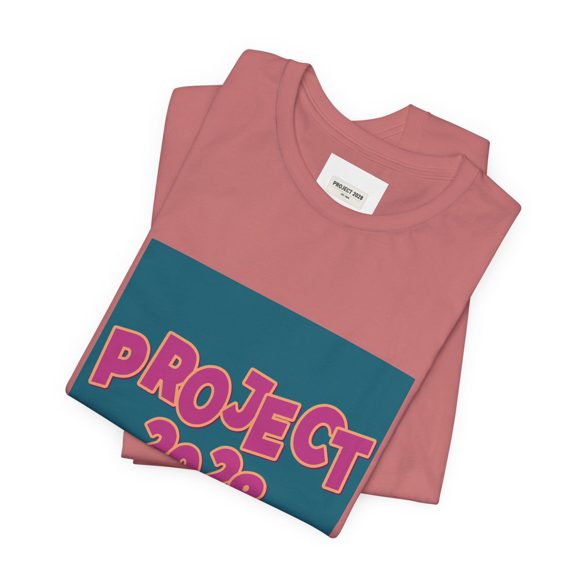 Project 2028 Graphic Tee — 'Democracy Isn't Automatic' Back Print - Make a Statement Without Saying a Word!