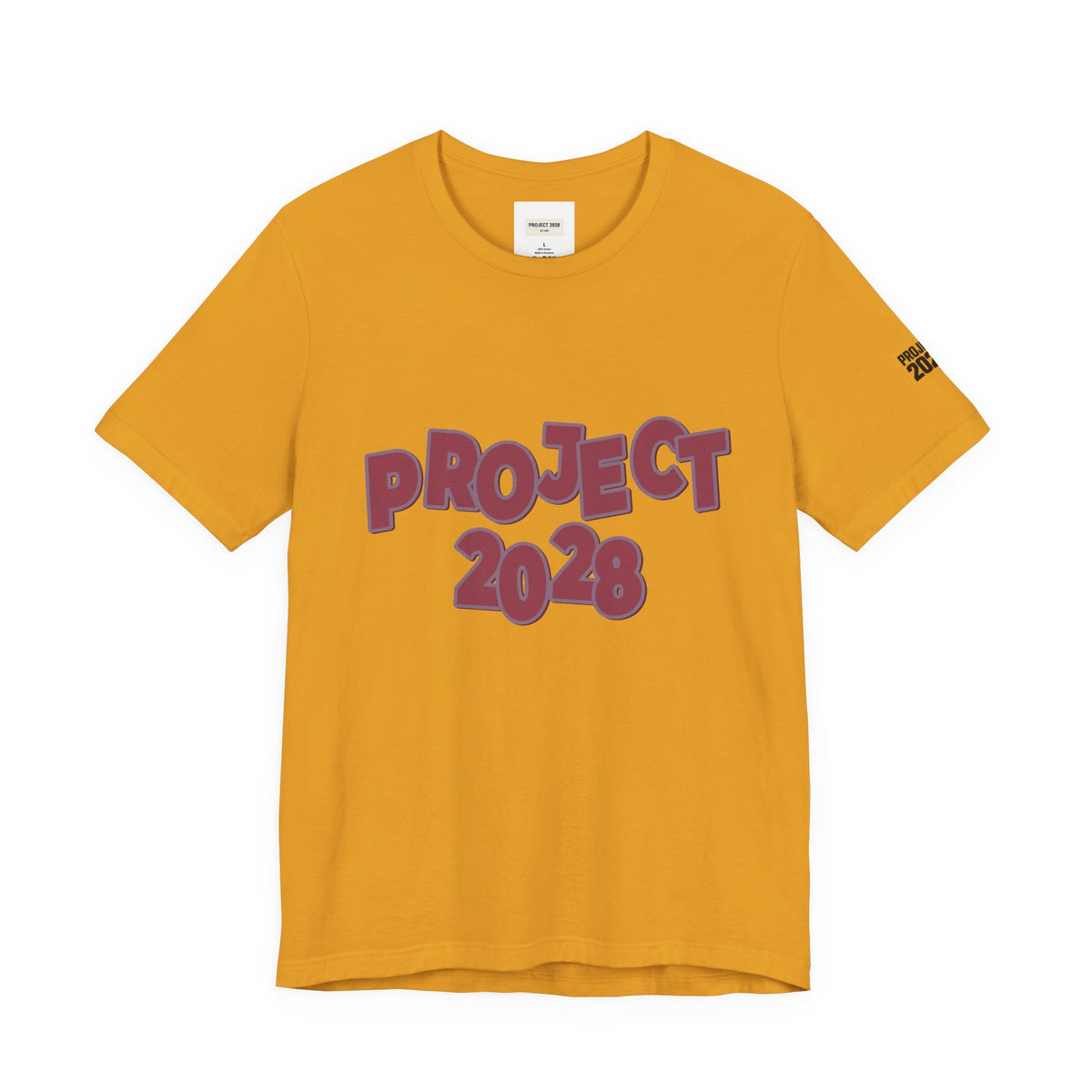 Project 2028 Tee — "Democracy Isn’t Automatic" Political Statement T-Shirt - Make a Statement Without Saying a Word!
