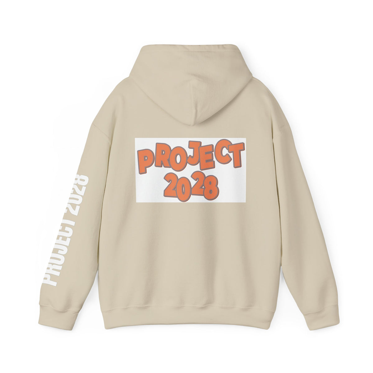 Project 2028 Hoodie | Retro Bubble Letter Design