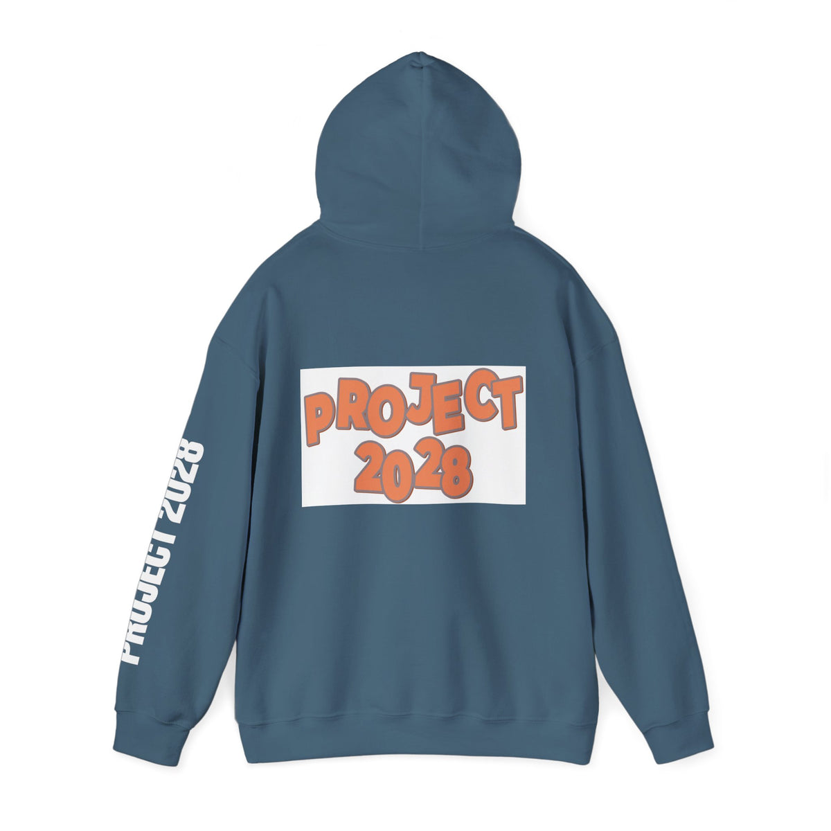 Project 2028 Hoodie | Retro Bubble Letter Design