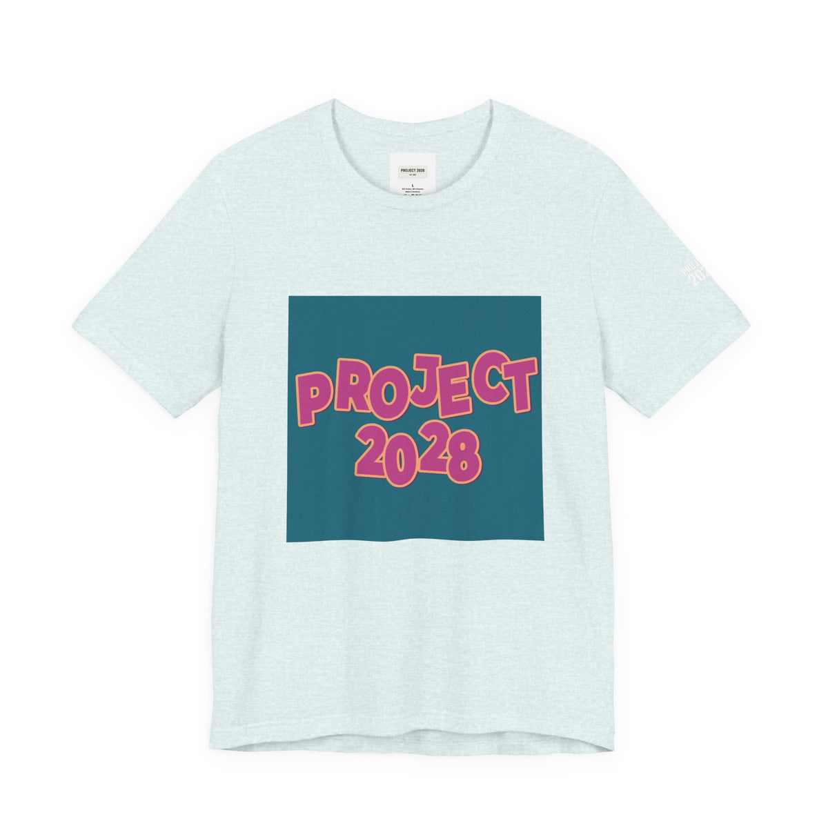 Project 2028 Graphic Tee — 'Democracy Isn't Automatic' Back Print - Make a Statement Without Saying a Word!