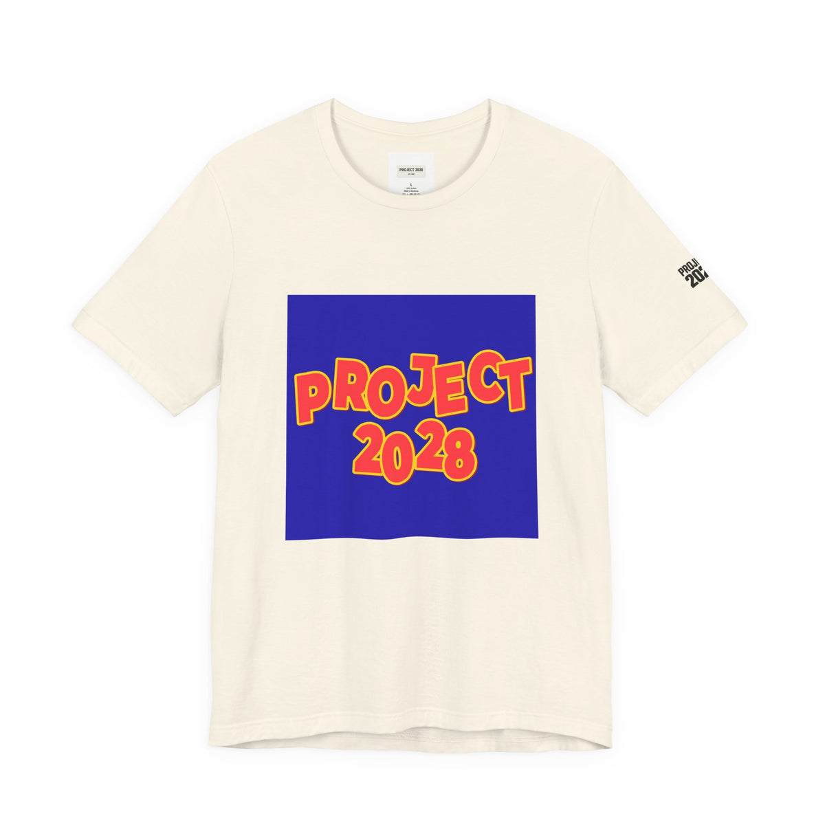 Project 2028 T-Shirt — "Democracy Isn't Automatic" Political Campaign Tee - Make a Statement Without Saying a Word!