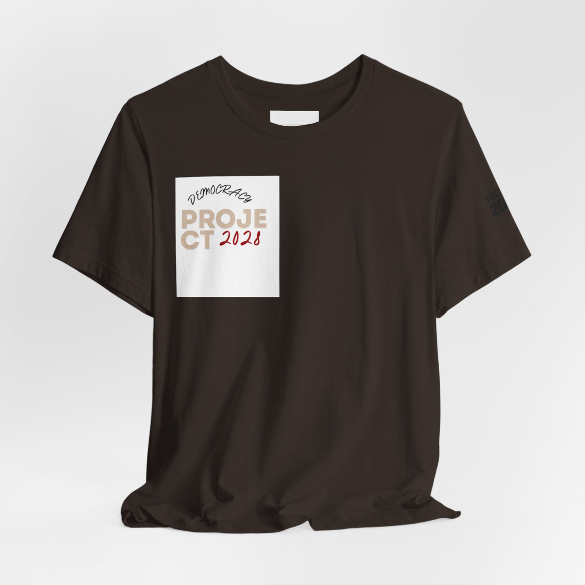 Project 2021 Tee — 'Democracy Isn't Automatic' Graphic Shirt - Make a Statement Without Saying a Word!