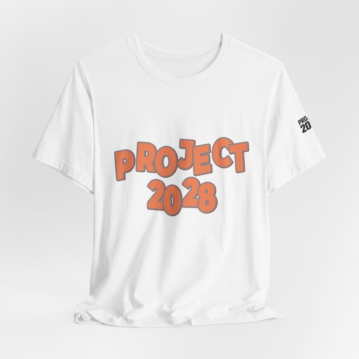 Project 2028 T‑Shirt — “Democracy Isn’t Automatic” Political Campaign Tee - Make a Statement Without Saying a Word!