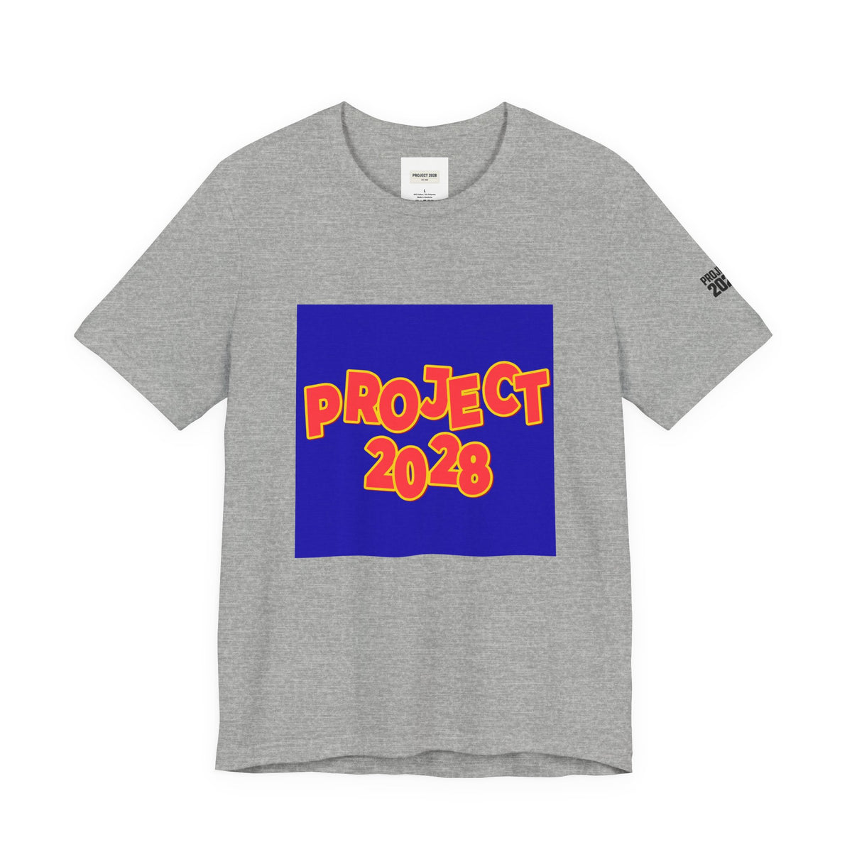 Project 2028 T-Shirt — "Democracy Isn't Automatic" Political Campaign Tee - Make a Statement Without Saying a Word!