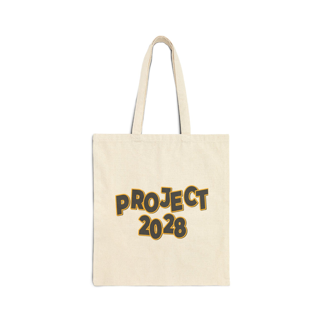 Political Statement Tote Bag — “Spirit Airlines Is Gone. Democracy Could Be Next. Vote Blue.” / Project 2028 Canvas Tote