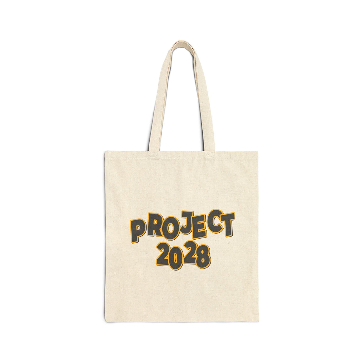 Political Statement Tote Bag — “Spirit Airlines Is Gone. Democracy Could Be Next. Vote Blue.” / Project 2028 Canvas Tote