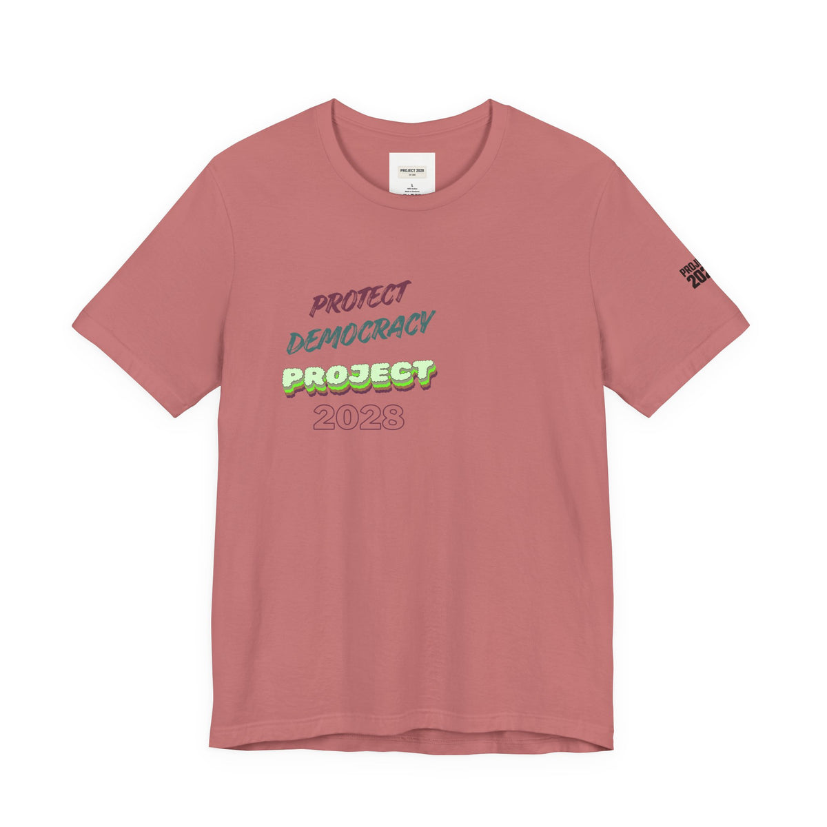 Protect Democracy Project 2023 Tee — "Democracy Isn't Automatic" Graphic T‑Shirt - Make a Statement Without Saying a Word!