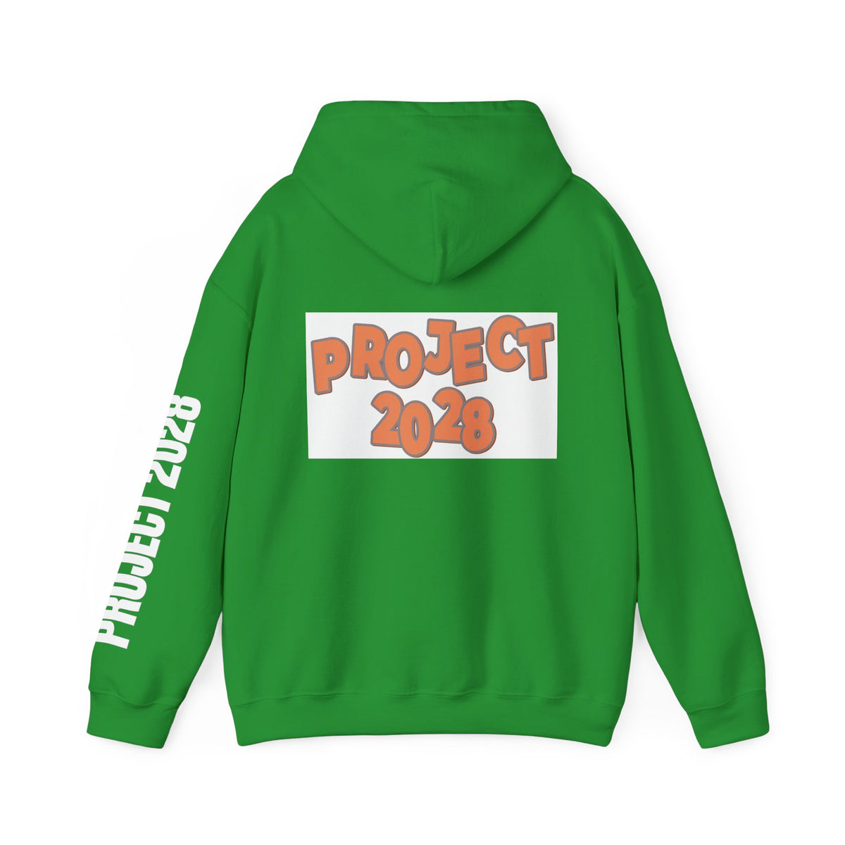 Project 2028 Hoodie | Retro Bubble Letter Design