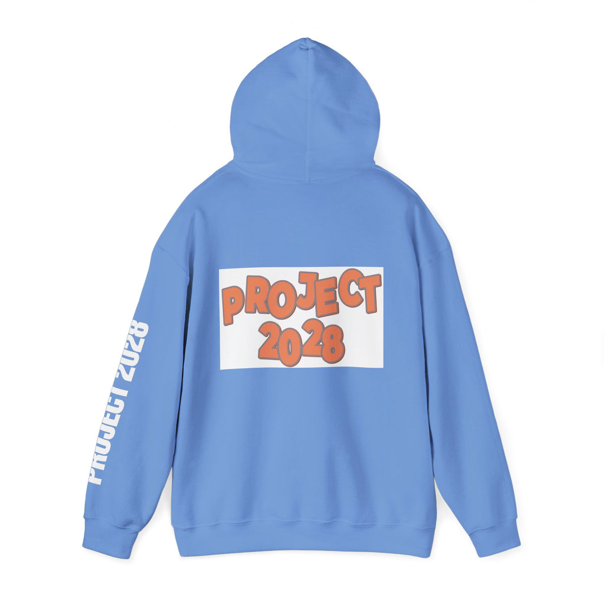 Project 2028 Hoodie | Retro Bubble Letter Design