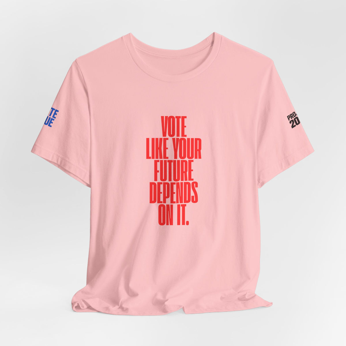 Political Voter Tee — “Vote Like Your Future Depends On It” / “Democracy Is Not Automatic” - Make a Statement Without Saying a Word!