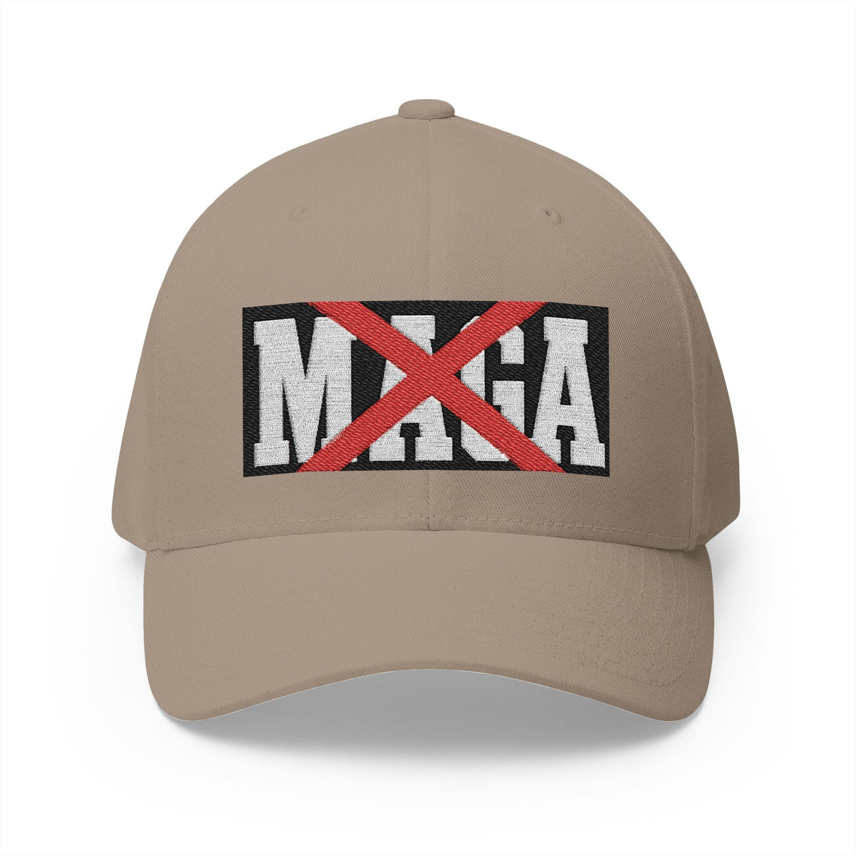 Anti-MAGA Embroidered Cap - Project 2028 Closed-Back Structured Hat - Make a Statement Without Saying a Word!
