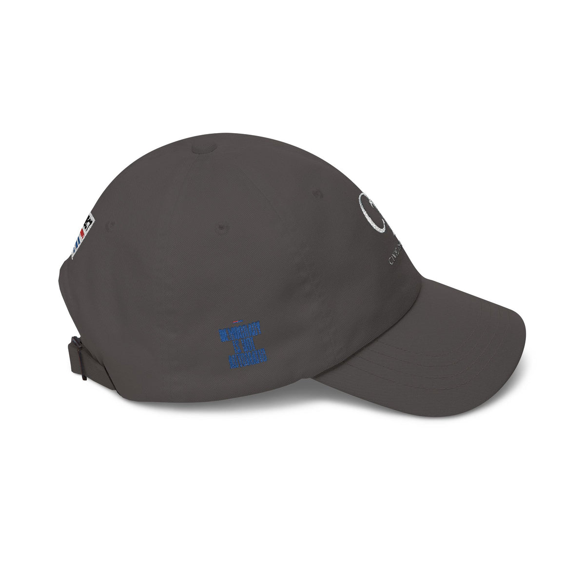 Dad Cap — Minimalist White 'CT' Logo Baseball Hat with 'Project' Back Embroidery - Make a Statement Without Saying a Word!