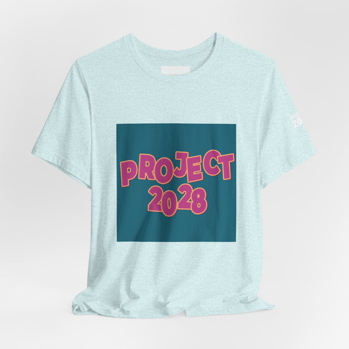 Project 2028 Graphic Tee — 'Democracy Isn't Automatic' Back Print - Make a Statement Without Saying a Word!