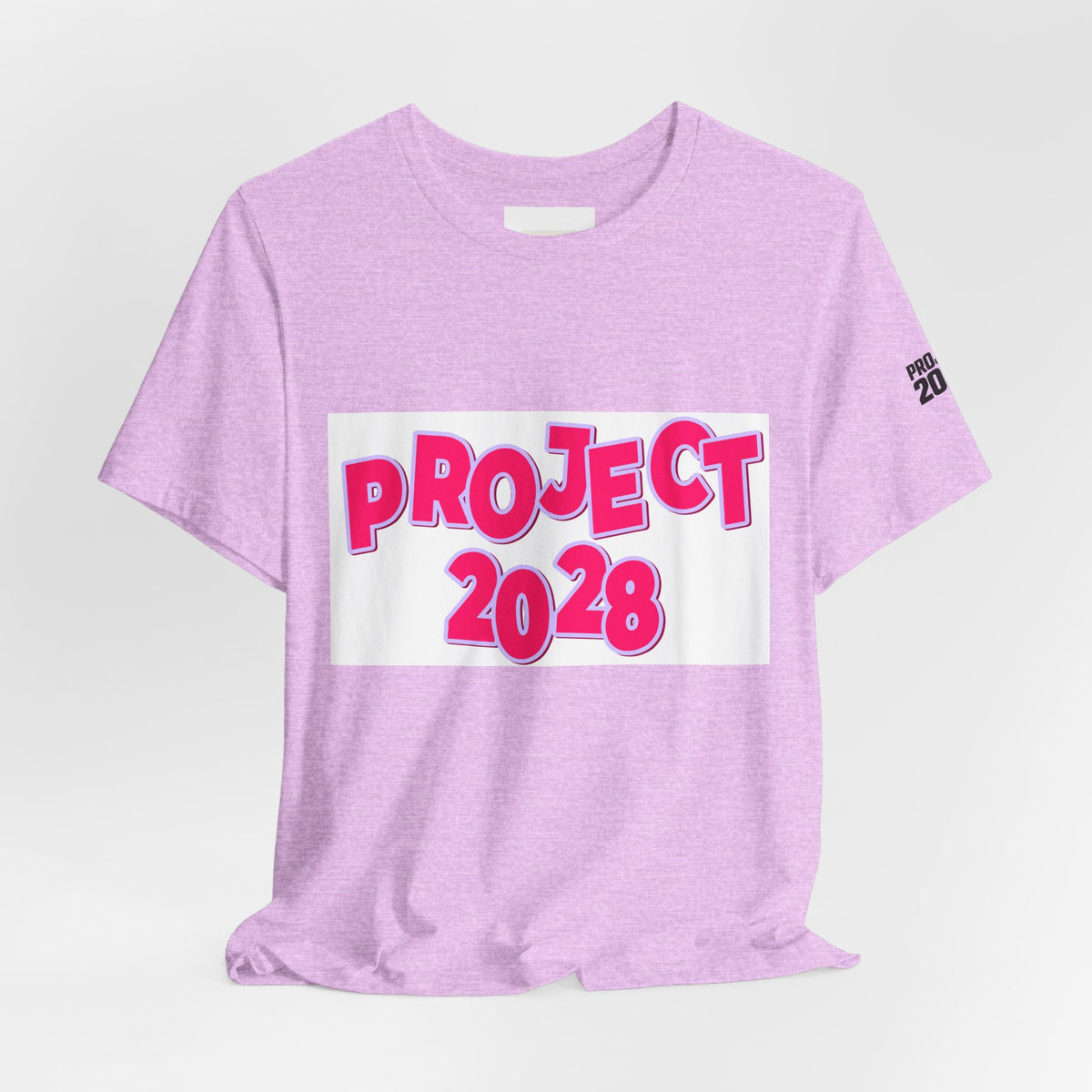 Project 2028 Graphic Tee — Bold Pink Campaign Shirt - Make a Statement Without Saying a Word