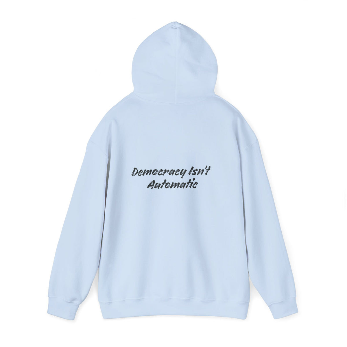 Protect Democracy Project 2028 Hoodie | democracy text design