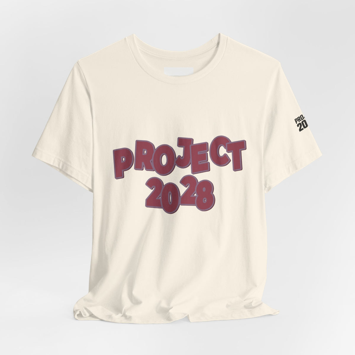 Project 2028 Tee — "Democracy Isn’t Automatic" Political Statement T-Shirt - Make a Statement Without Saying a Word!