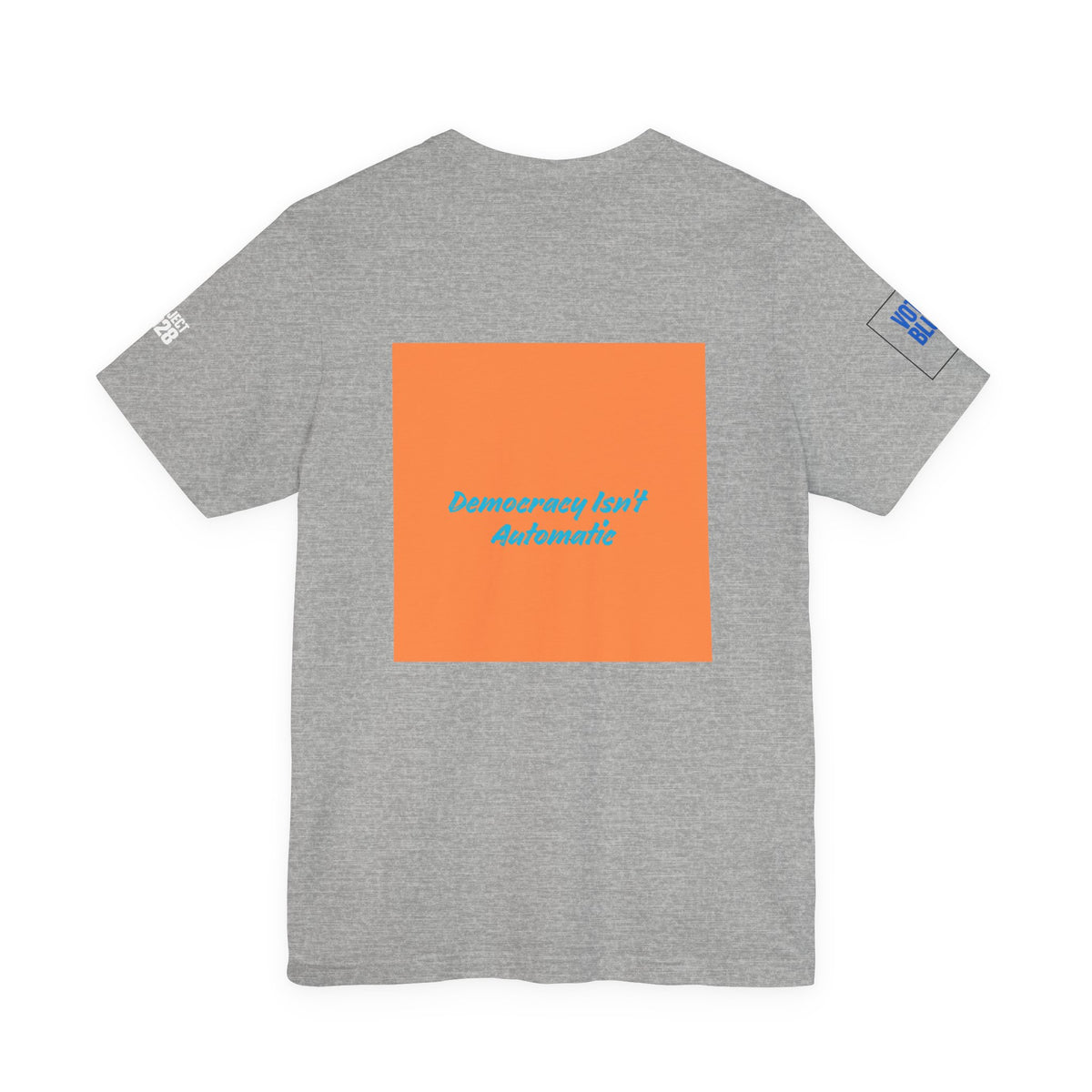 Project 2028 Graphic Tee — Retro Orange Square Design - Make a Statement Without Saying a Word!
