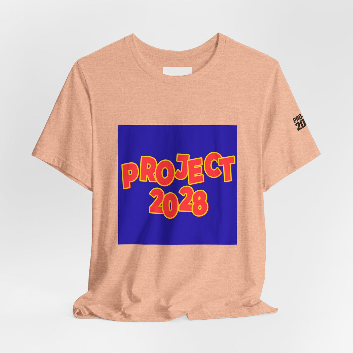 Project 2028 T-Shirt — "Democracy Isn't Automatic" Political Campaign Tee - Make a Statement Without Saying a Word!