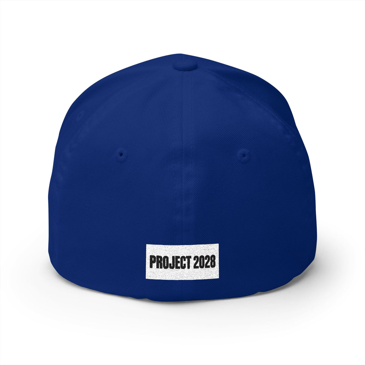 Embroidered 'Project 2028' Structured Cap — Retro Orange & Black Patch