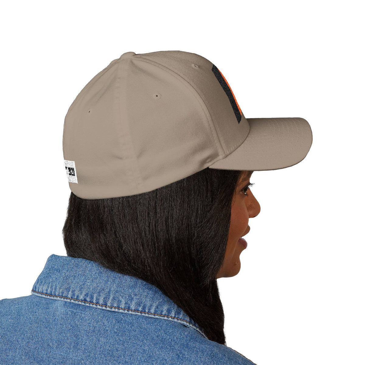 Embroidered 'Project 2028' Structured Cap — Retro Orange & Black Patch