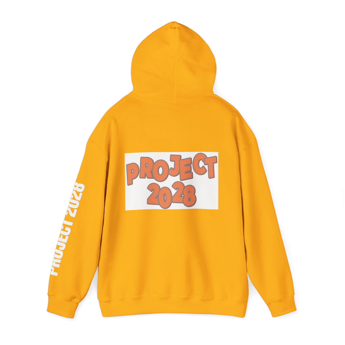 Project 2028 Hoodie | Retro Bubble Letter Design