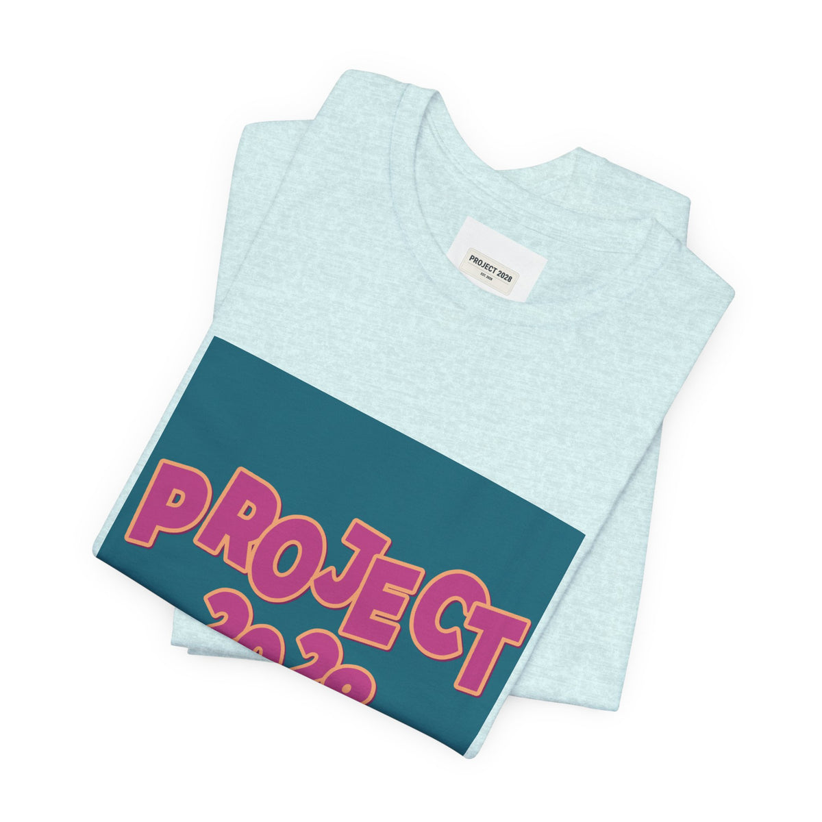 Project 2028 Graphic Tee — 'Democracy Isn't Automatic' Back Print - Make a Statement Without Saying a Word!