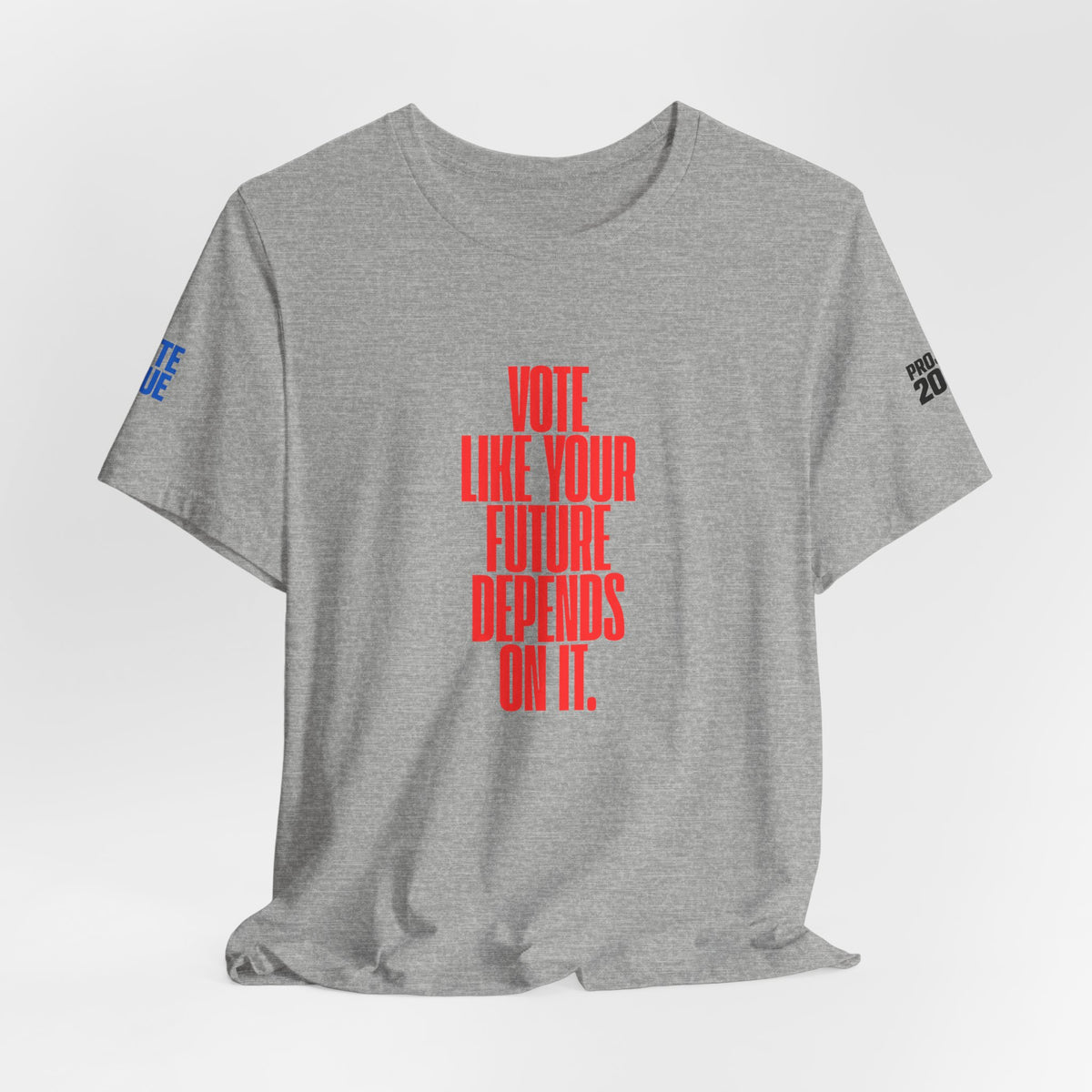 Political Voter Tee — “Vote Like Your Future Depends On It” / “Democracy Is Not Automatic” - Make a Statement Without Saying a Word!