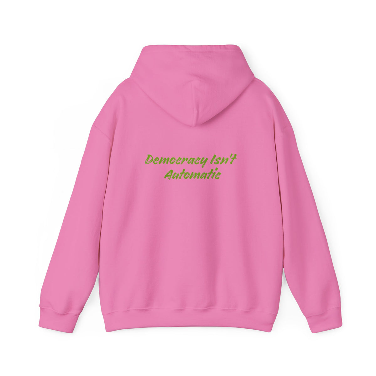 Protect Democracy Project 2023 Hoodie | Democracy Isn't Automatic