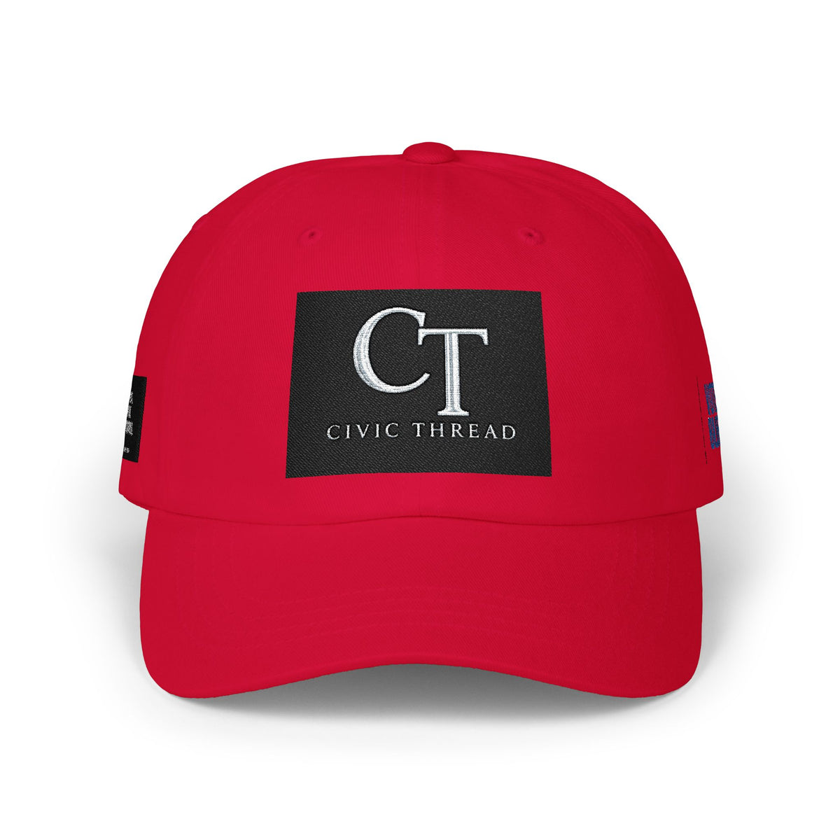CT Civic Thread Embroidered Dad Cap — 'Project 2028' White Baseball Hat - Make a Statement Without Saying a Word!