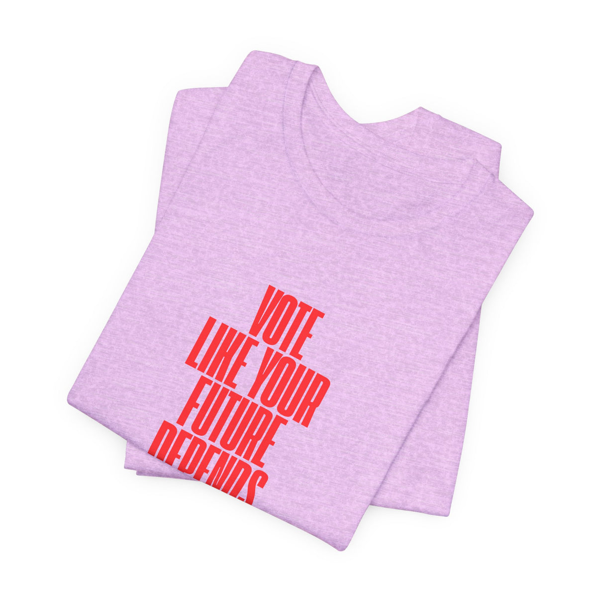 Political Voter Tee — “Vote Like Your Future Depends On It” / “Democracy Is Not Automatic” - Make a Statement Without Saying a Word!