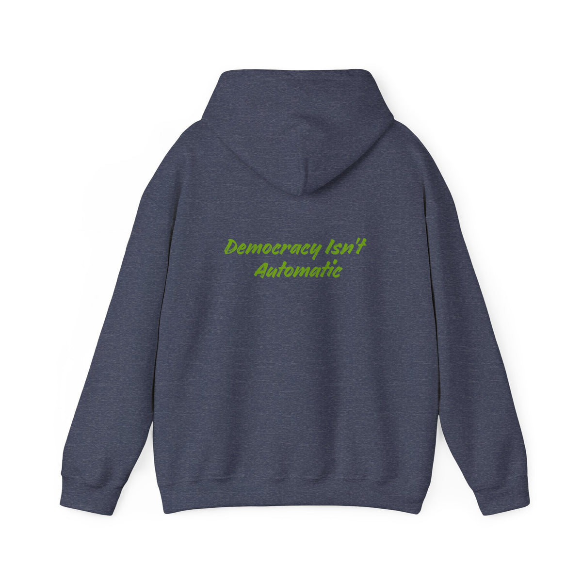 Protect Democracy Project 2023 Hoodie | Democracy Isn't Automatic
