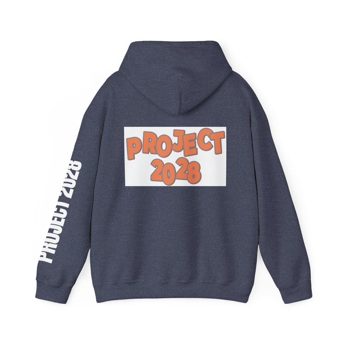 Project 2028 Hoodie | Retro Bubble Letter Design