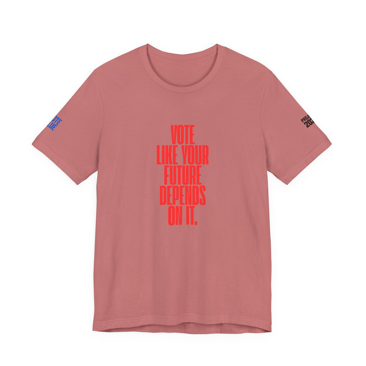 Political Voter Tee — “Vote Like Your Future Depends On It” / “Democracy Is Not Automatic” - Make a Statement Without Saying a Word!