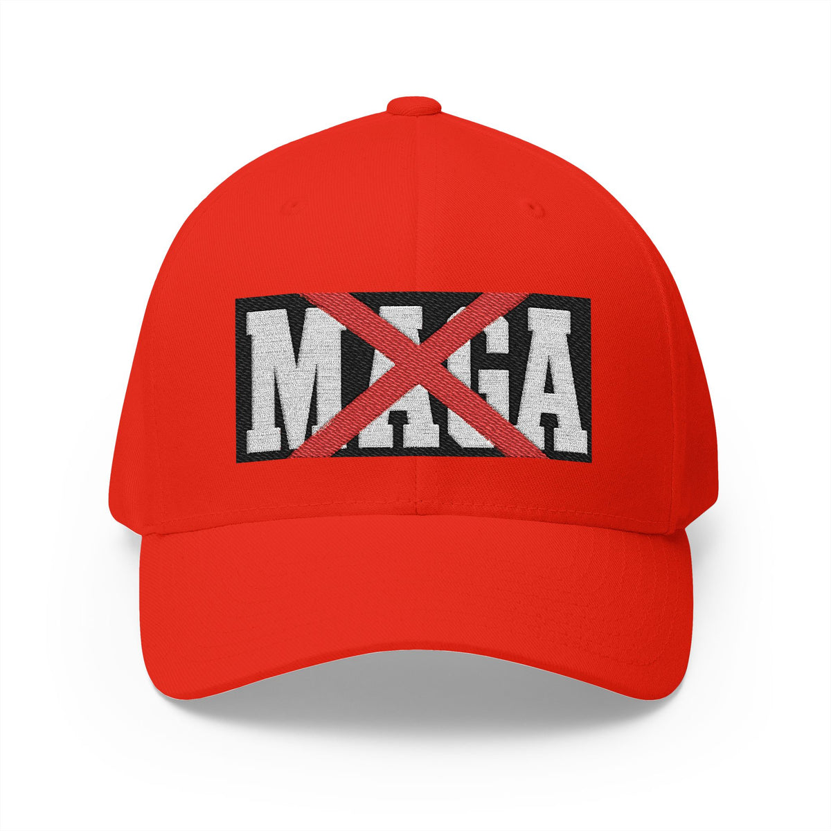 Anti-MAGA Embroidered Cap - Project 2028 Closed-Back Structured Hat - Make a Statement Without Saying a Word!
