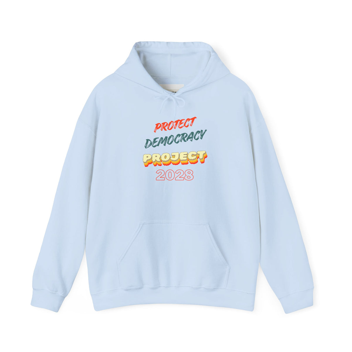 Project 2028 Hoodie | Protect Democracy text design