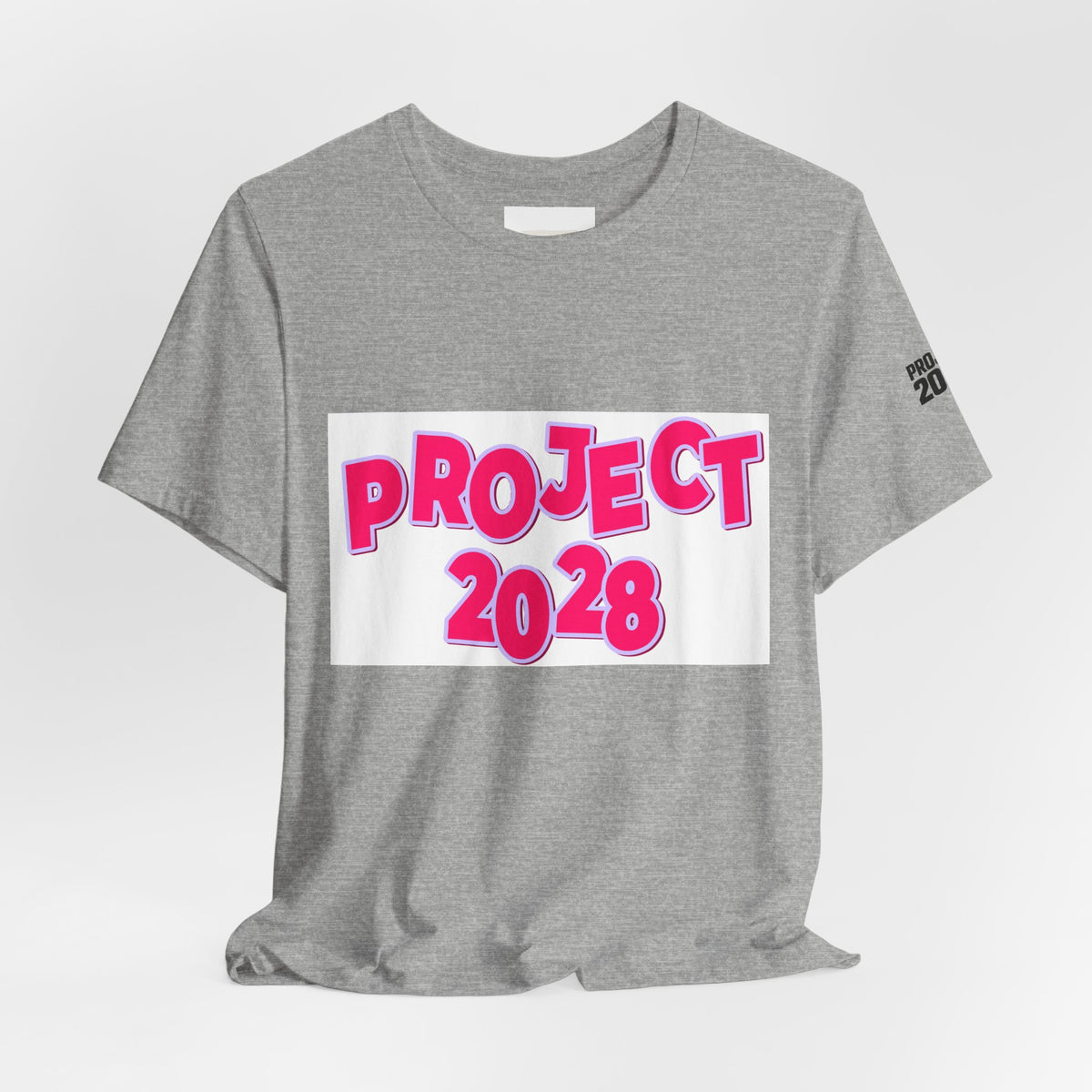 Project 2028 Graphic Tee — Bold Pink Campaign Shirt - Make a Statement Without Saying a Word