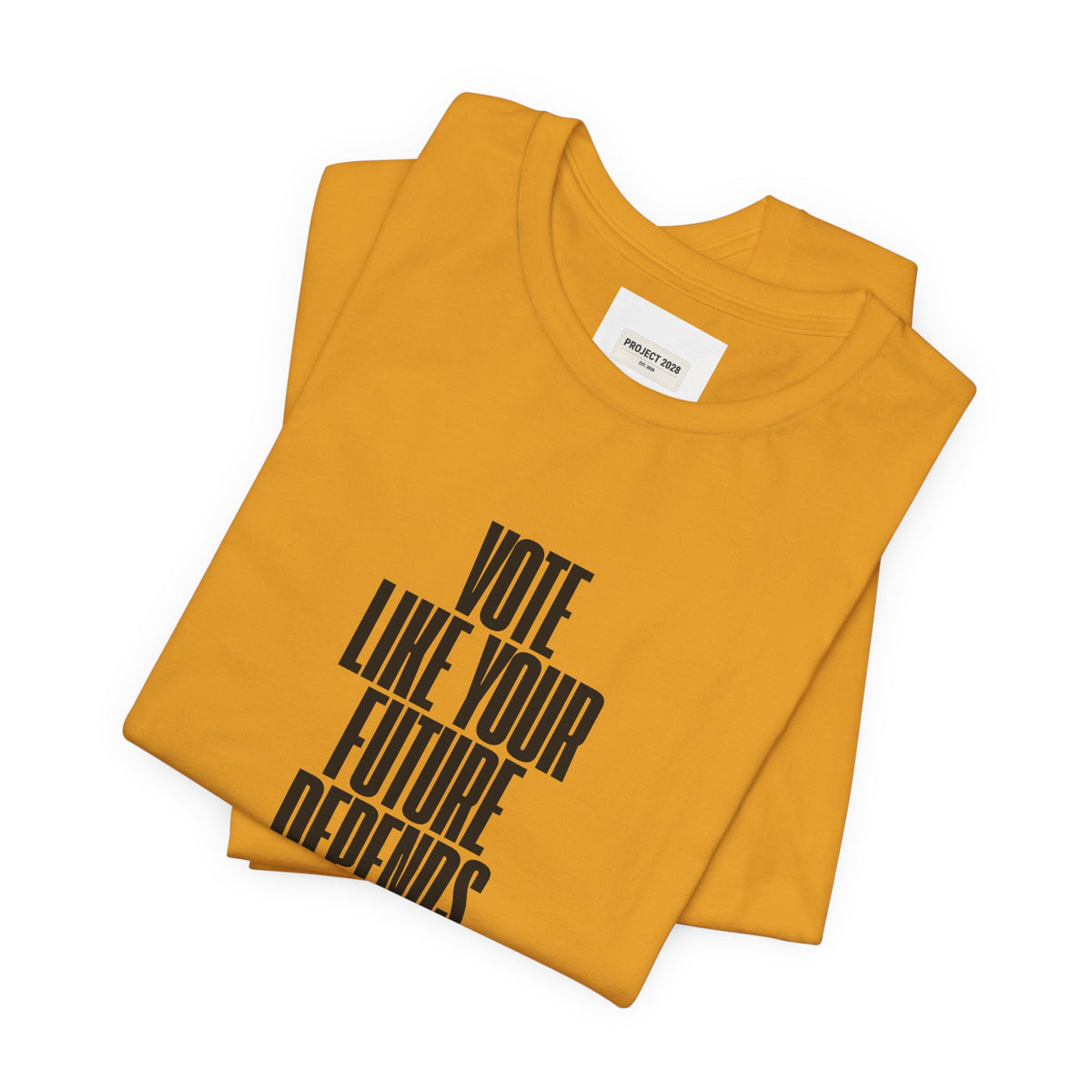 Democracy Is Not Automatic Tee — "Vote Like Your Future Depends On It" Political Statement Shirt - Make a Statement Without Saying a Word!