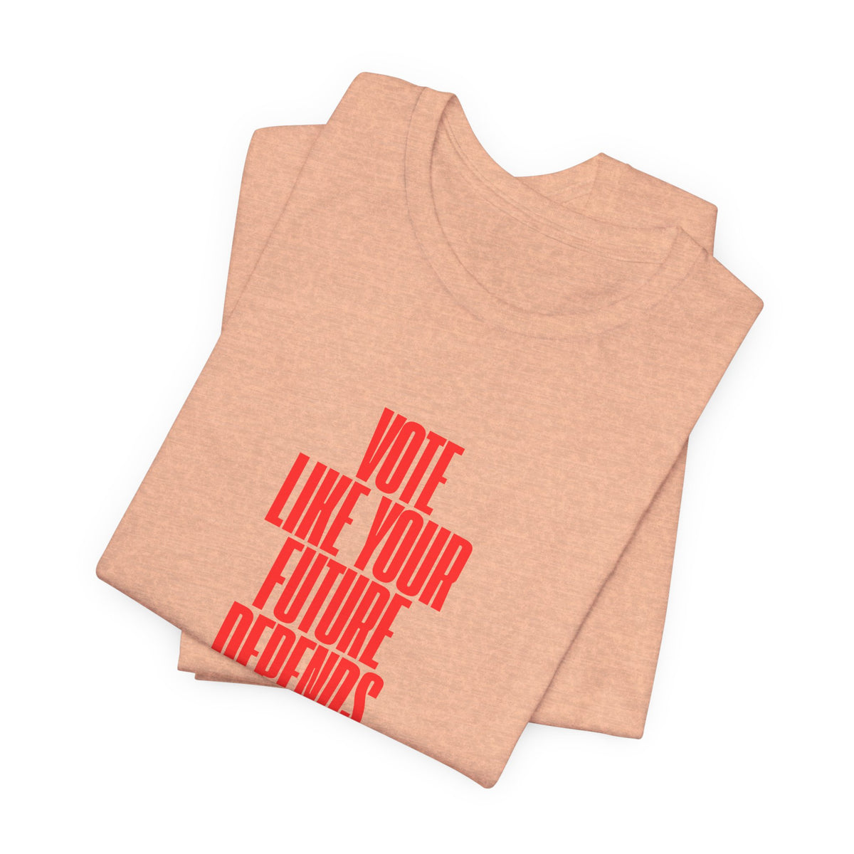 Political Voter Tee — “Vote Like Your Future Depends On It” / “Democracy Is Not Automatic” - Make a Statement Without Saying a Word!