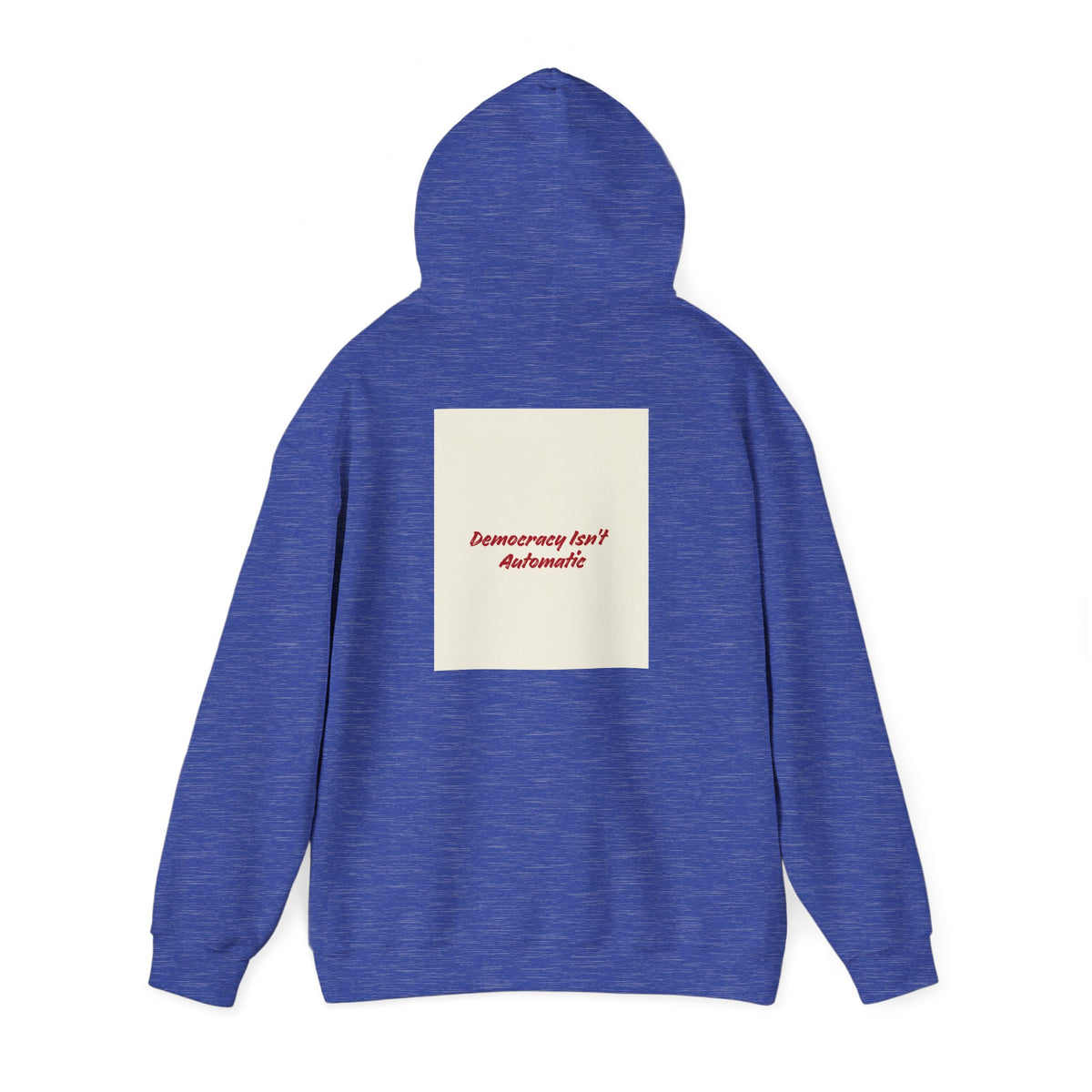 Project 2108 Graphic Hoodie | Democracy Isn't Automatic Back Print