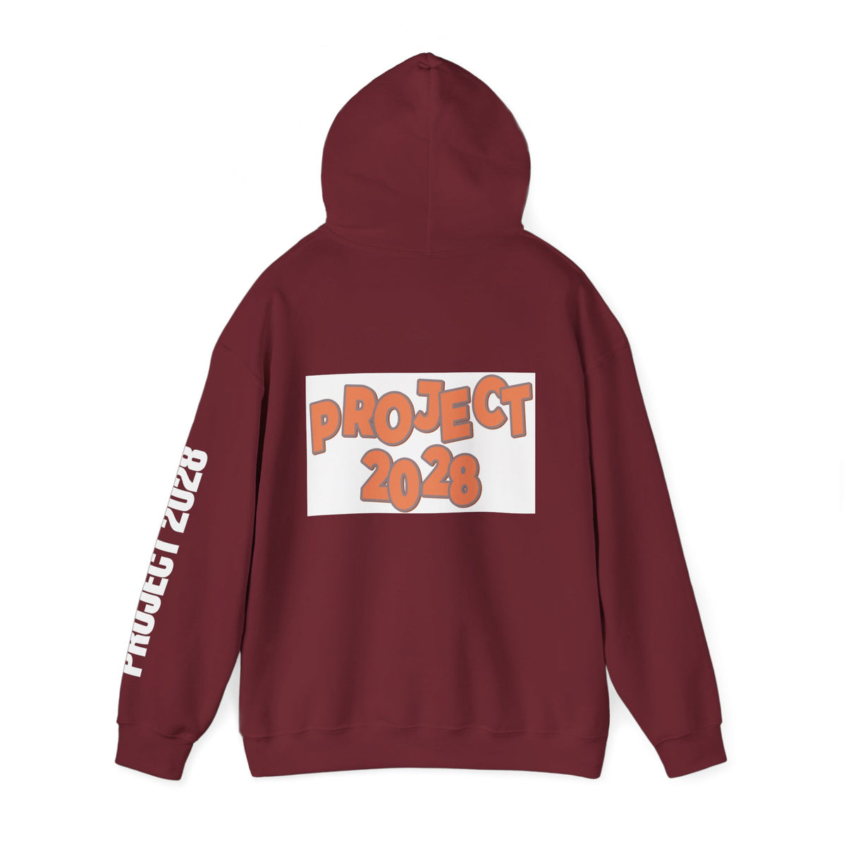 Project 2028 Hoodie | Retro Bubble Letter Design